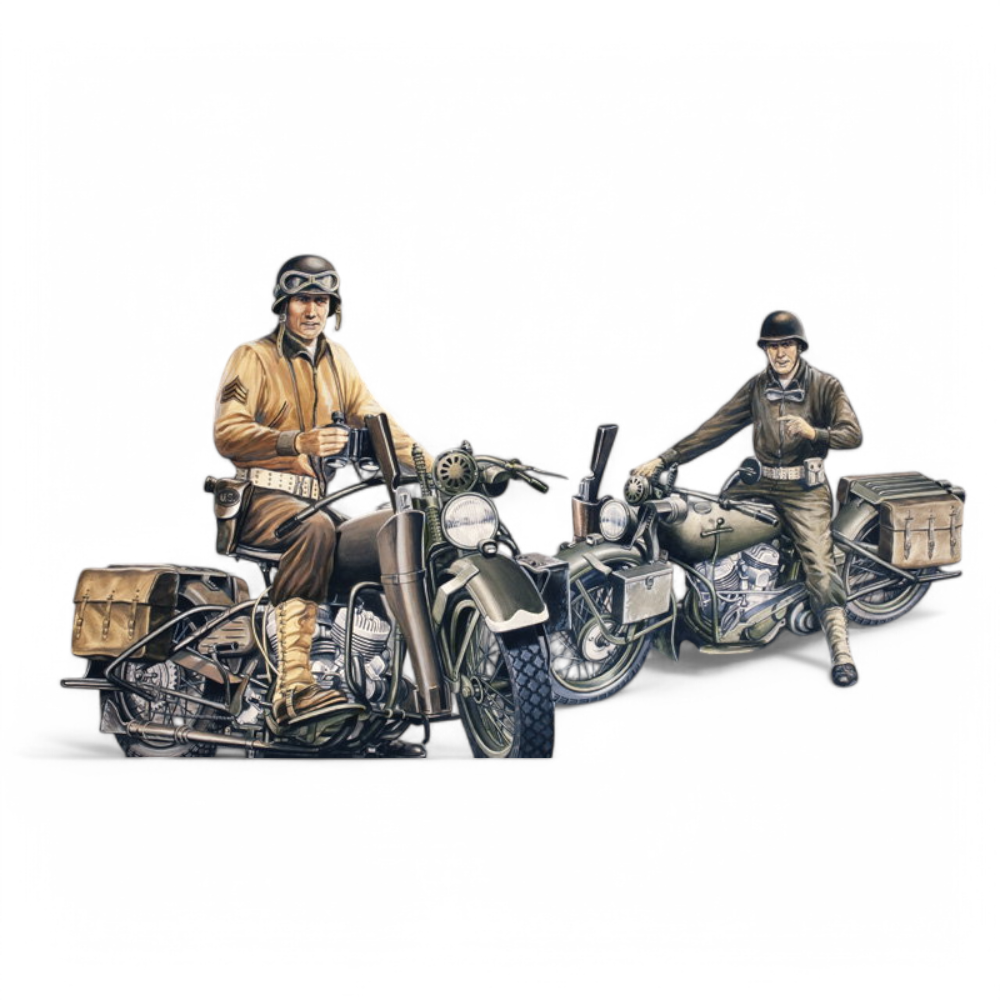 U.S. Motorcycles WWII Model Kit 1/35