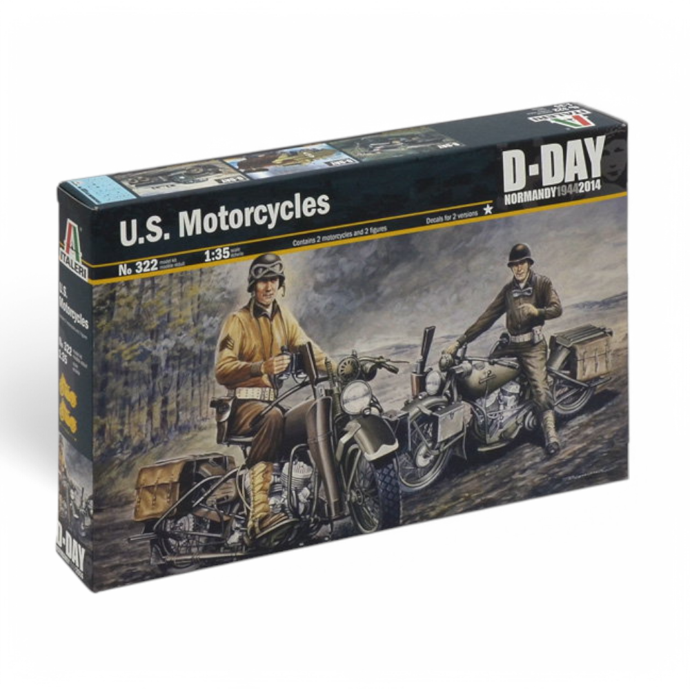 U.S. Motorcycles WWII Model Kit 1/35