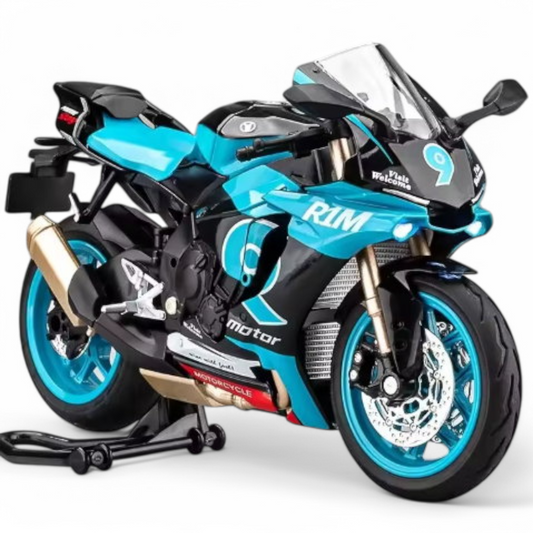 Yamaha YZF-R1M Celeste / Negro 1/12