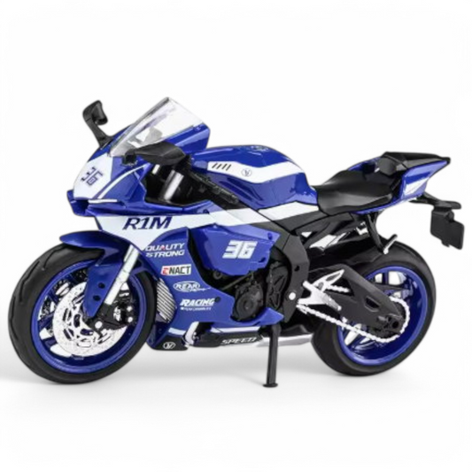 Yamaha YZF-R1M Azul / Blanco 1/12