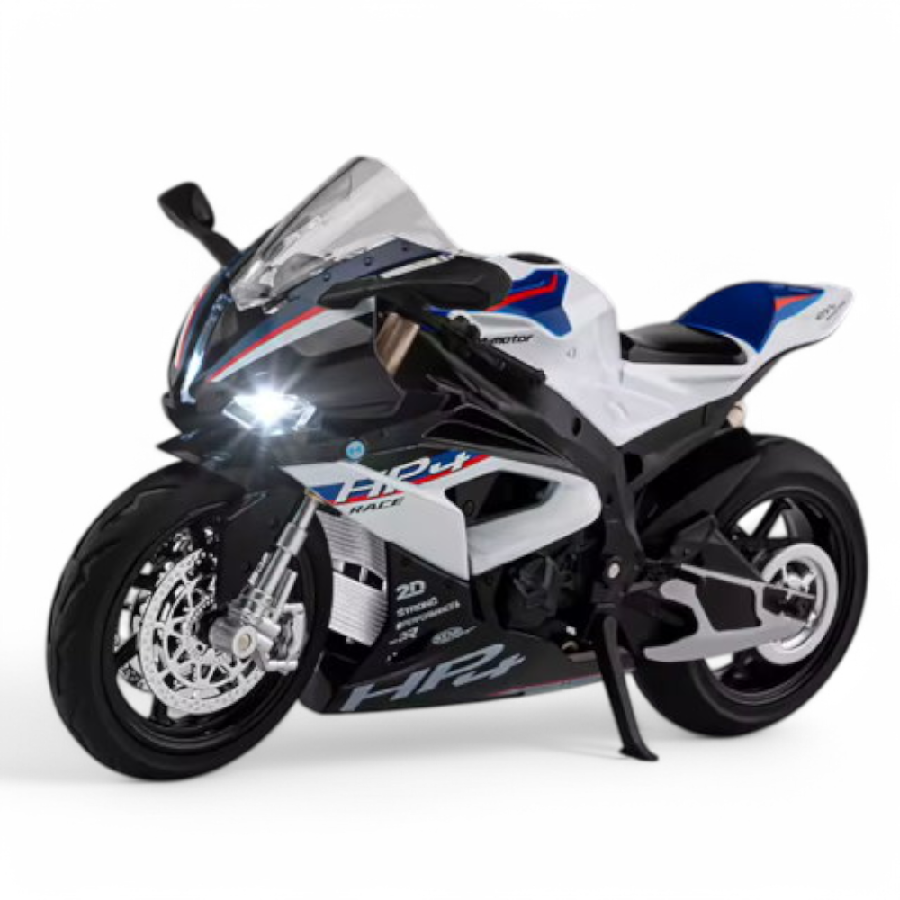 Moto BMW S1000RR HP4 Blanco 1/12