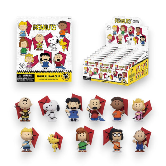 Peanuts 75th Anniversary Series 3 3D Foam Bag Clip