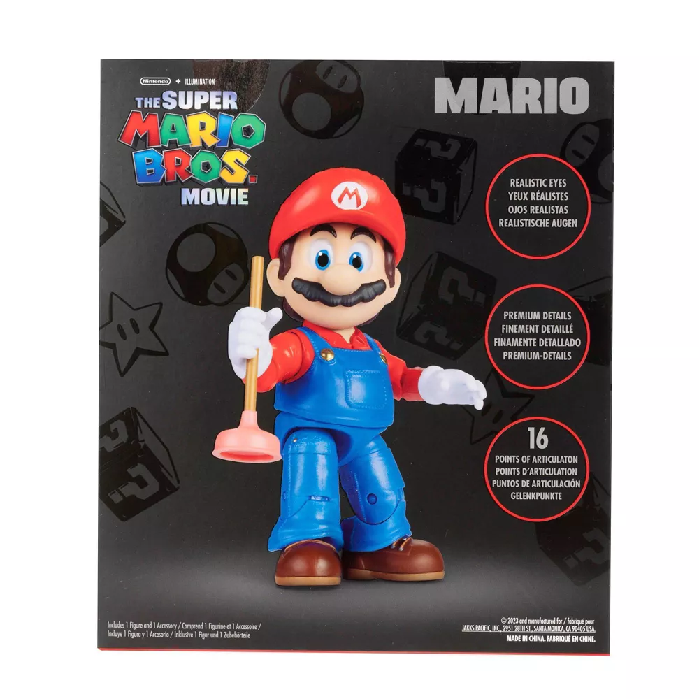 Nintendo The Super Mario Bros. Movie Mario & Plunger