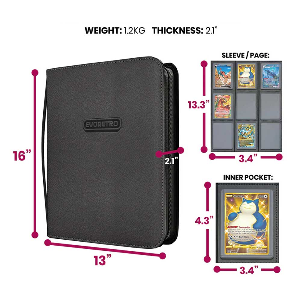Funda para Cartas Shield Regular Black & Red Toploader Binder 1