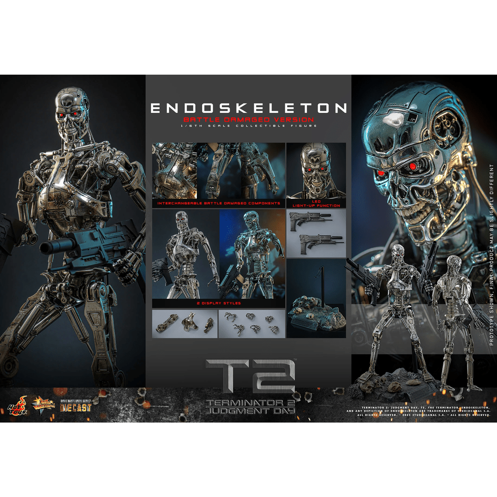Endoskeleton Battle Damaged Version "Terminator 2: Judgment Day" 1/6