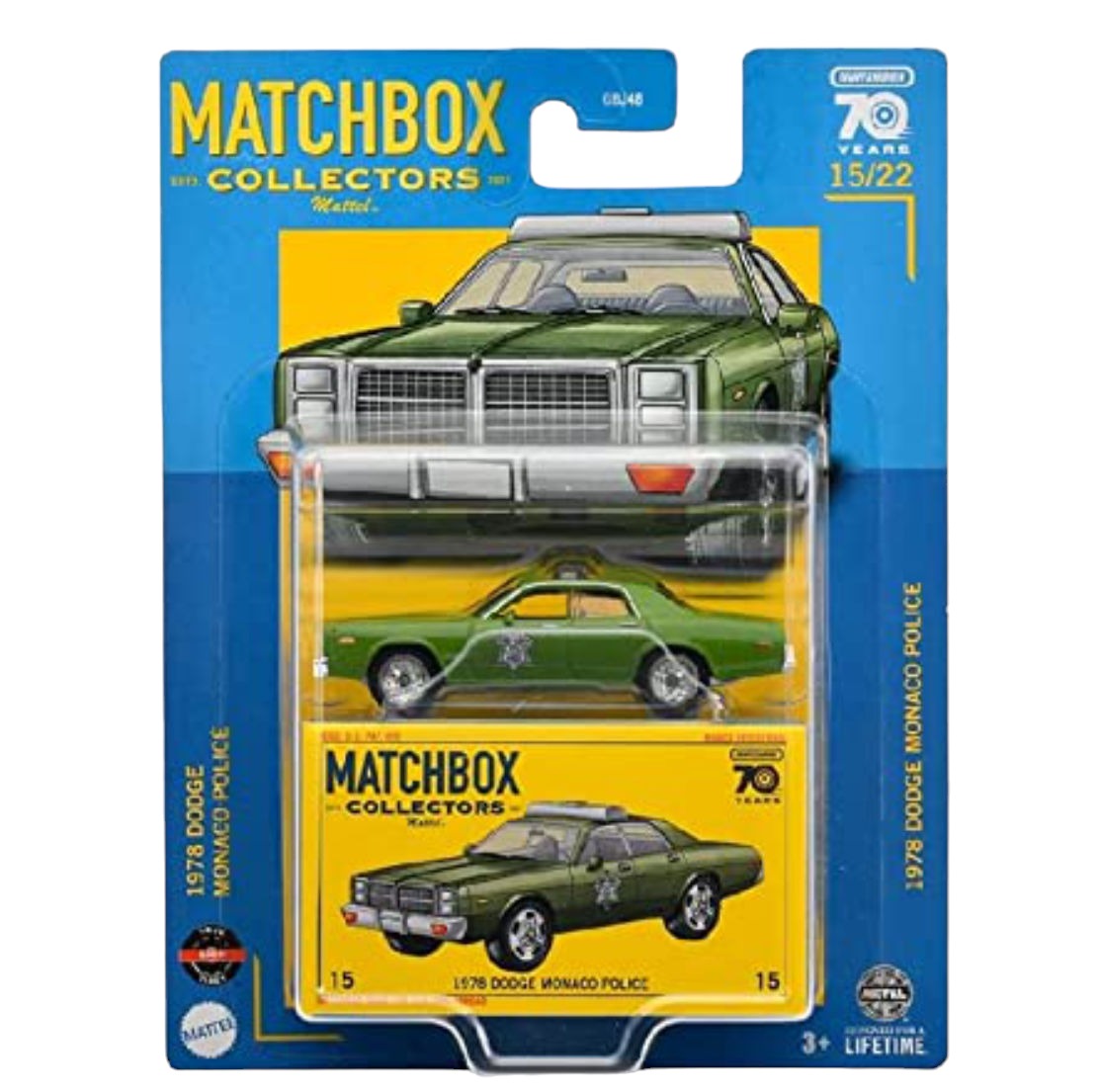 Matchbox Collectors N°15 - 1978 Dodge Monaco Police 1/64