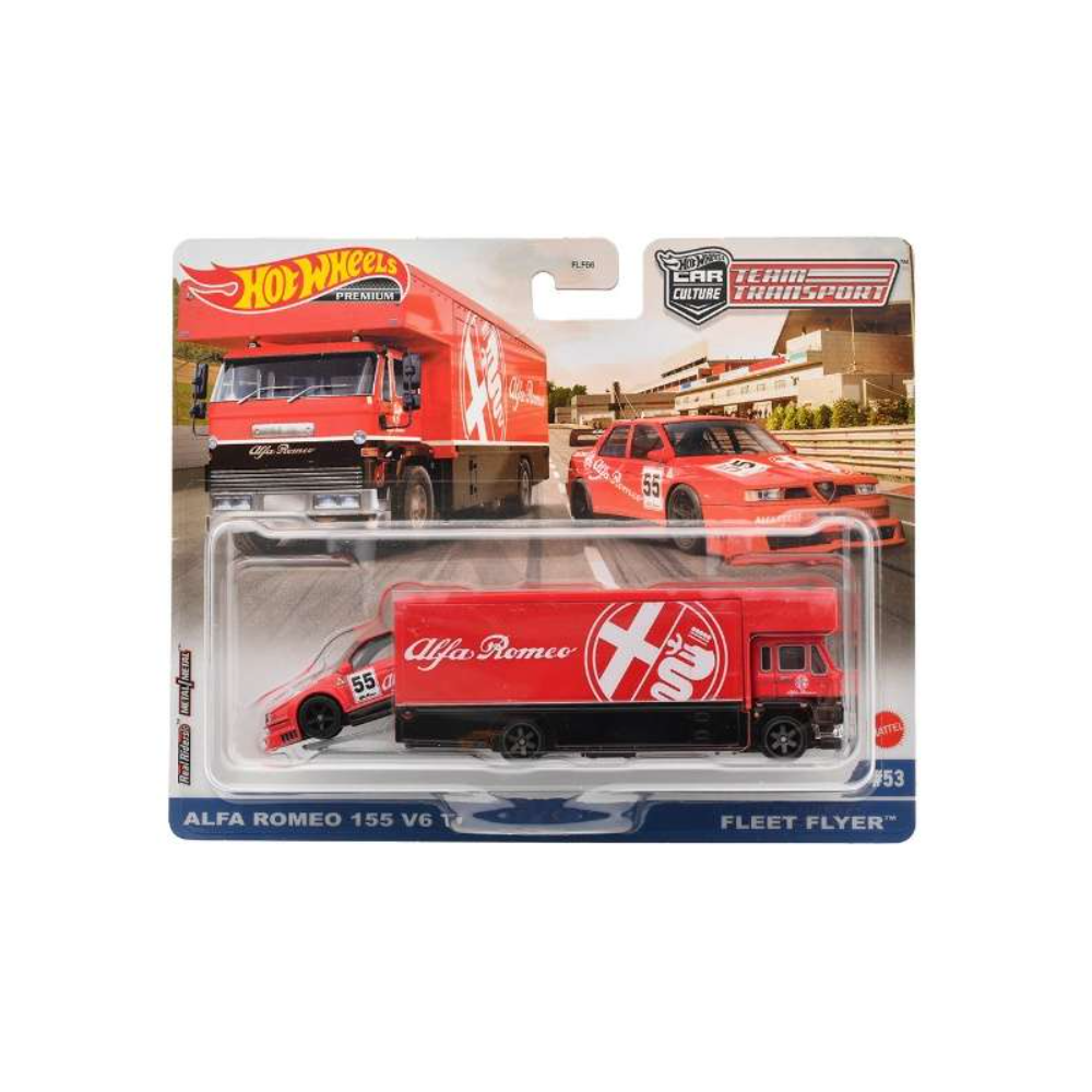 Team Transport #53 Alfa Romeo 155 V6 Ti & Fleet Flyer 1/64