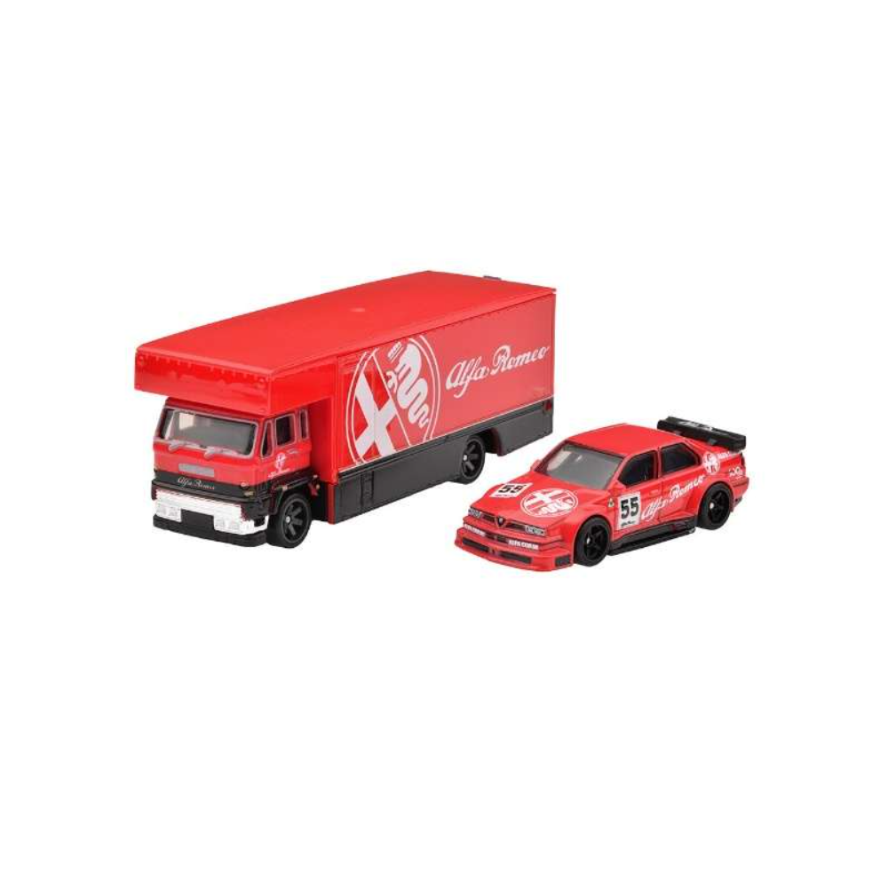 Team Transport #53 Alfa Romeo 155 V6 Ti & Fleet Flyer 1/64