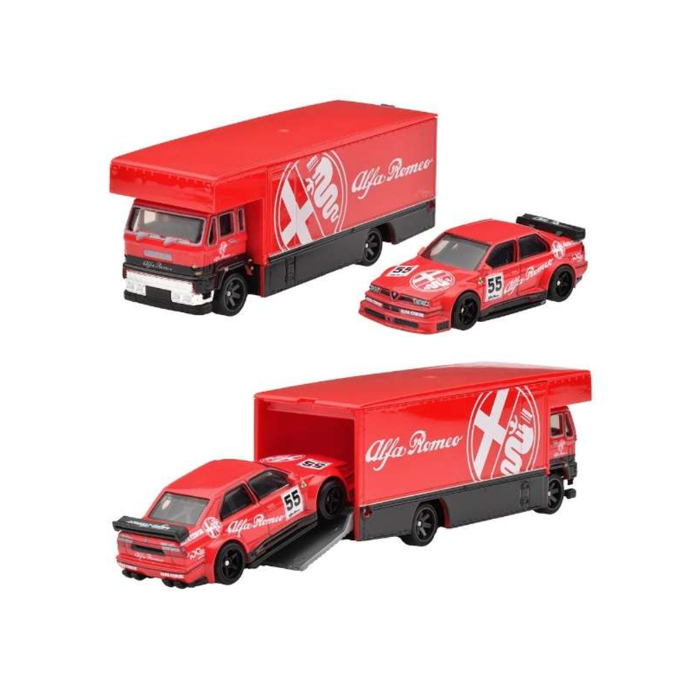 Team Transport #53 Alfa Romeo 155 V6 Ti & Fleet Flyer 1/64