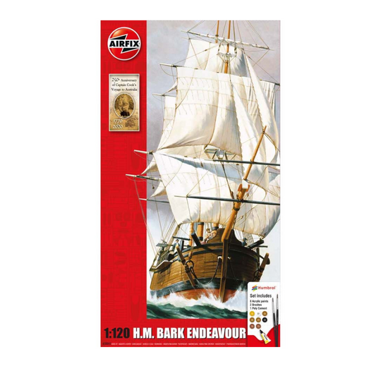 Endeavour Bark & Captain Cook 250th Anniversary Model Kit 1/120