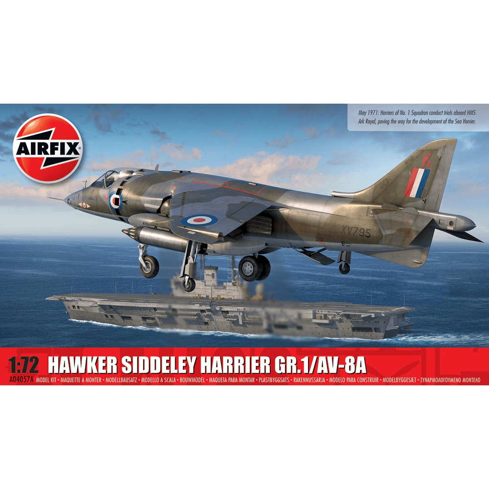 Hawker Siddeley Harrier GR.1/AV-8A Model Kit 1/72