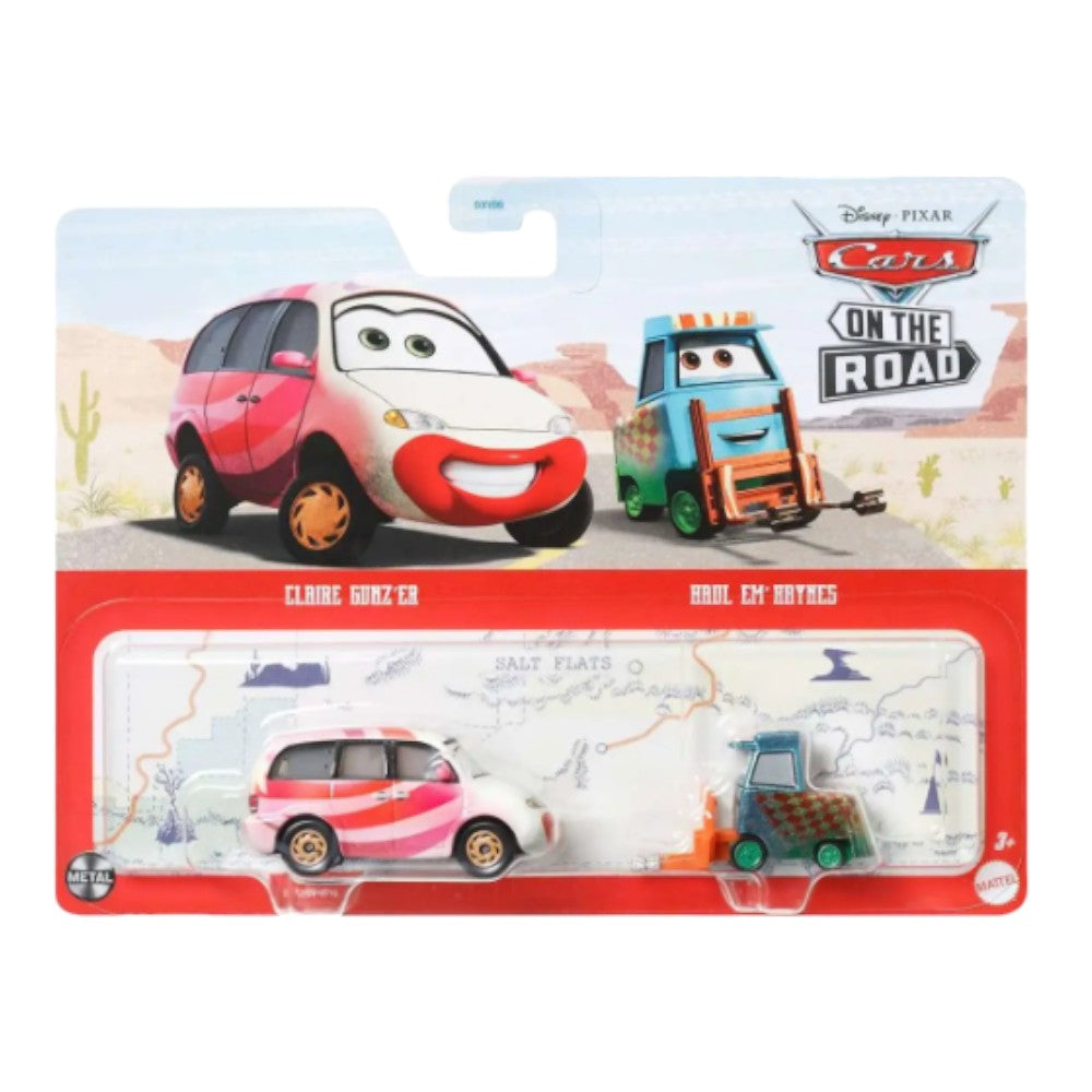 Disney Pixar Cars on the Road Claire Gunz'Er & Haul Em' Haynes 2-Pack 1/55
