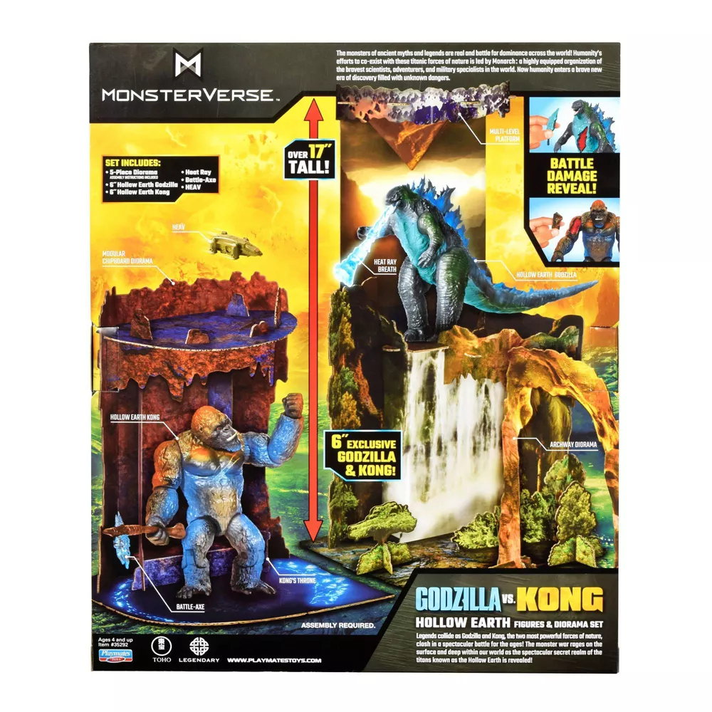 Godzilla vs. Kong - Hollow Earth Figures & Diorama Set