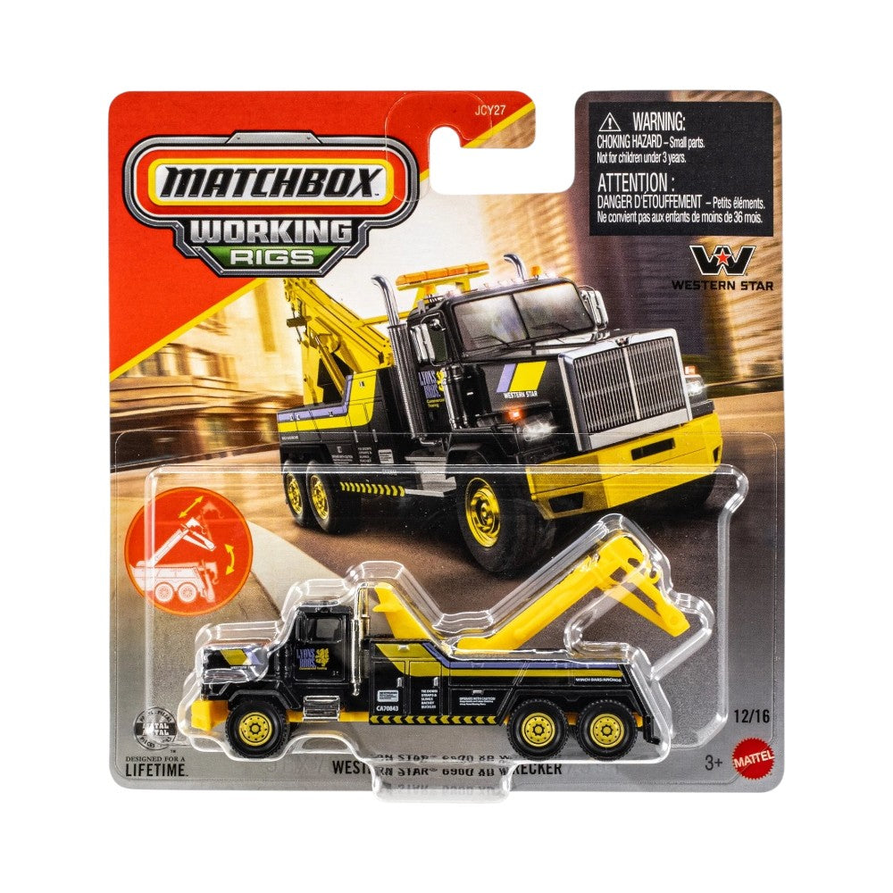 Matchbox Working Rigs Western Star 6900 XD Wrecker 1/64