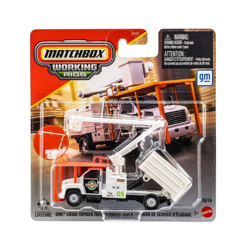 Matchbox Working Rigs GMC C8500 Topkick Tree Trimming Truck 1/64