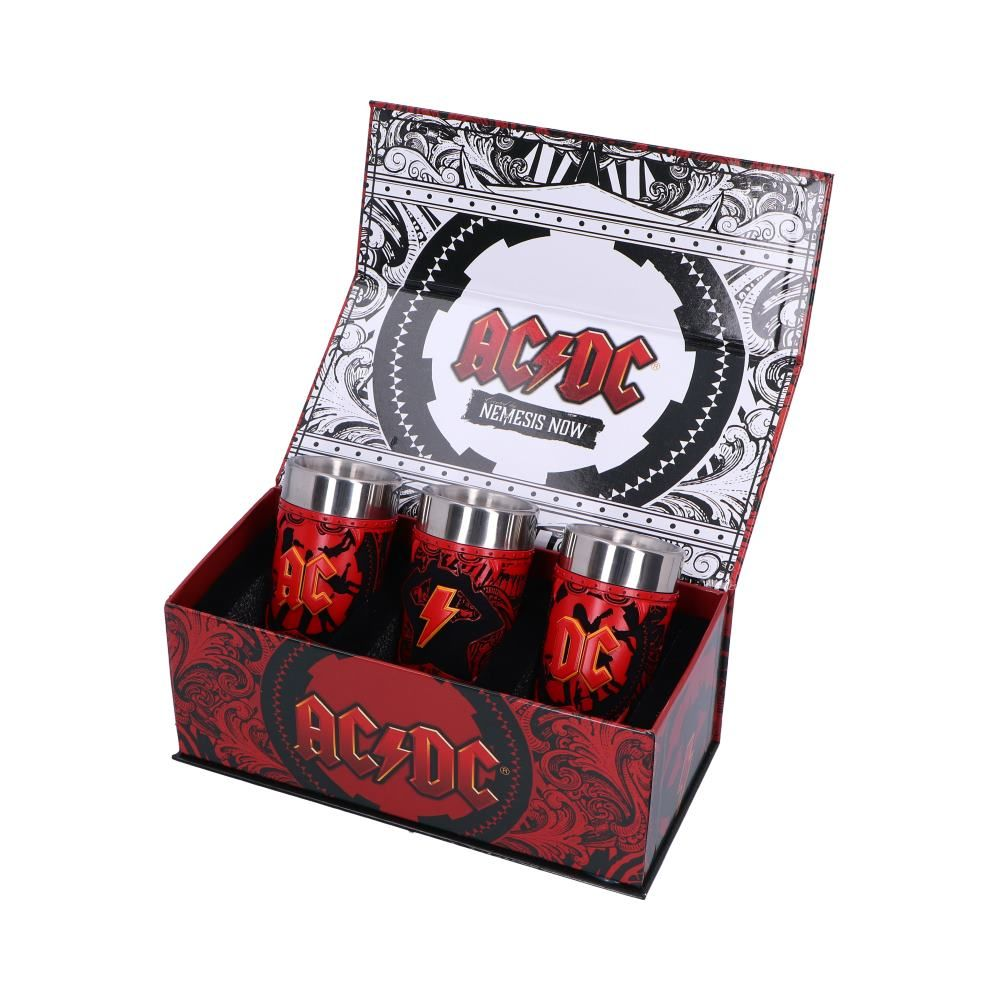 AC/DC Logo Shot Glass Set Set of 3