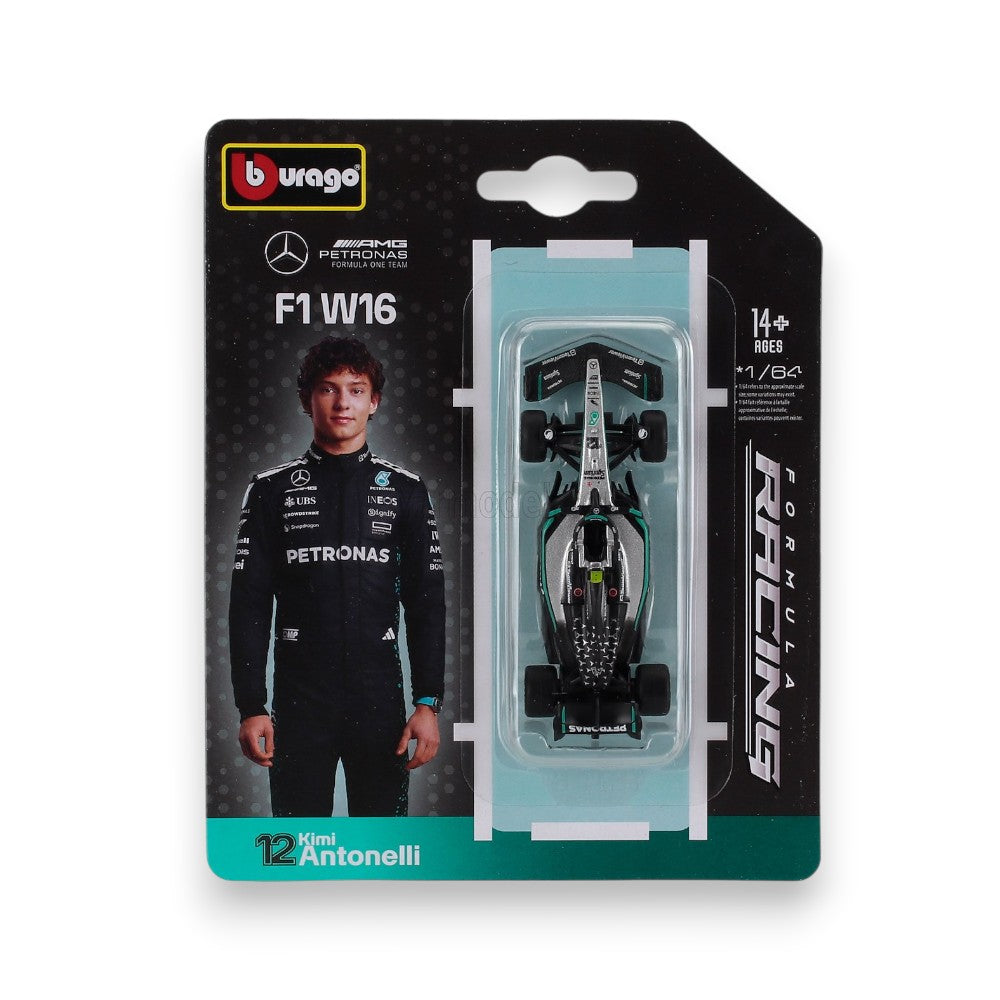 F1 Mercedes AMG Petronas W16 #12 (2025) Kimi Antonelli  1/64