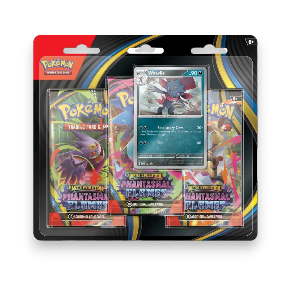 Pokemon TCG Mega Evolución Llamaradas Fantasmales Weavile Set Español