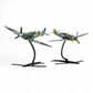 Double Fighter: Supermarine Spitfire Mk.Vc vs Messerschmitt BF-109F-4 Gift Set Model Kit 1/72