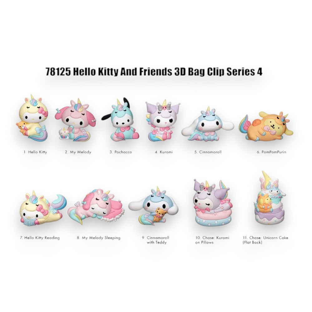 Hello Kittty and Friends 3D Foam Bag Clip