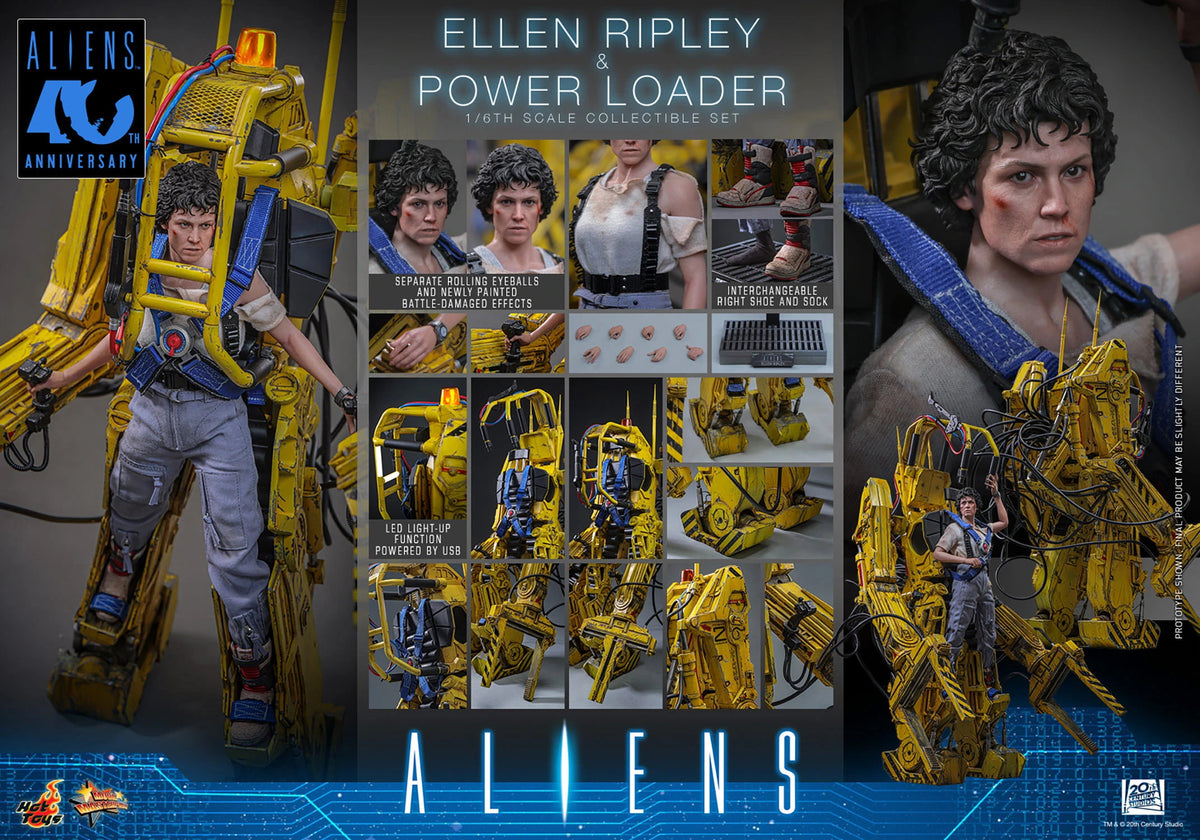 Aliens 40th Anniversary - Ellen Ripley & Power Loader 1/6