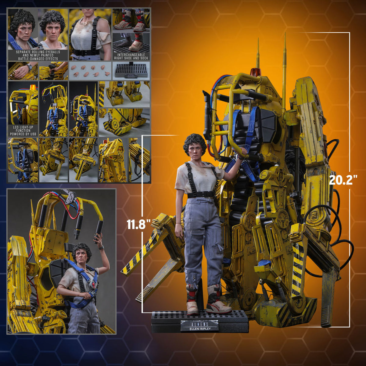 Aliens 40th Anniversary - Ellen Ripley & Power Loader 1/6