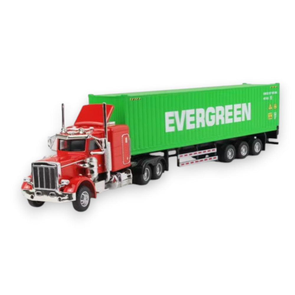 Camión Container Kenworth Rojo Evergreen Full Metal 1/43
