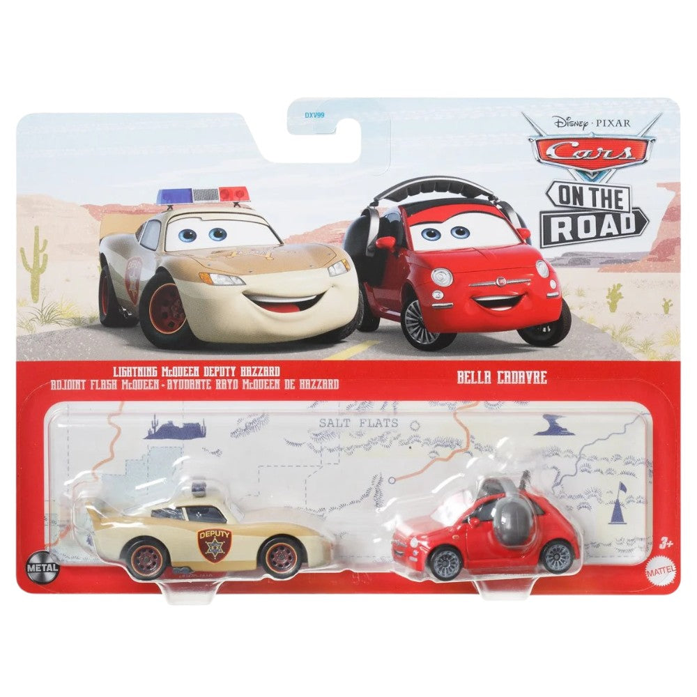 Disney Pixar Cars Lightning McQueen Deputy Hazzard & Bella Cadavre 2-Pack 1/55