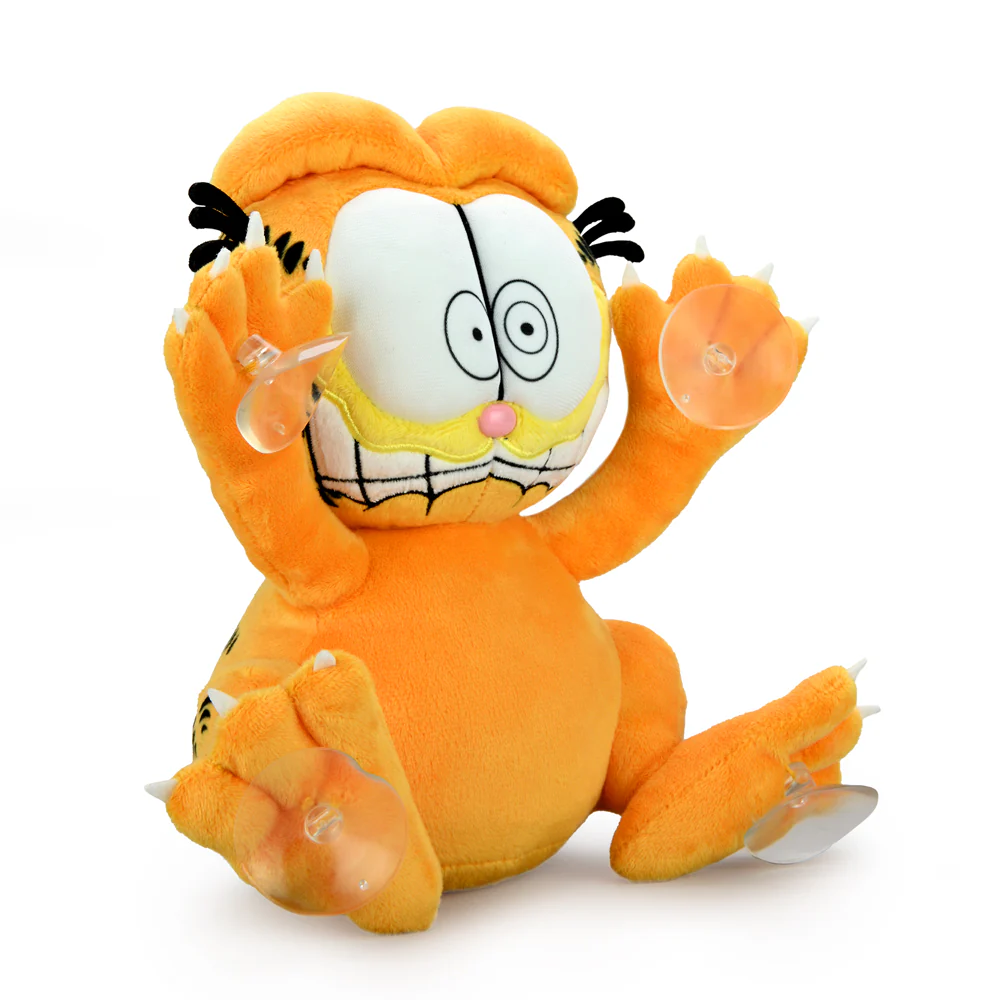 Garfield 8" Plush Suction Cup Window Clinger Scared Edition Peluche para Ventana
