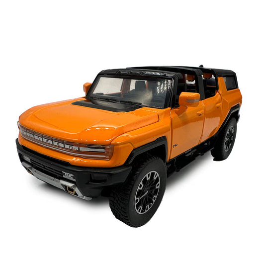 Hummer HEV SUV Naranja Descapotable Luces y Sonido 1/32