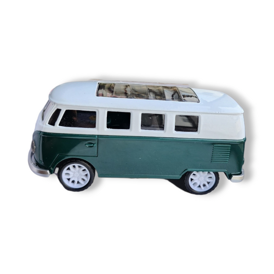 Volkswagen Combi Verde Luces y Sonido 1/30