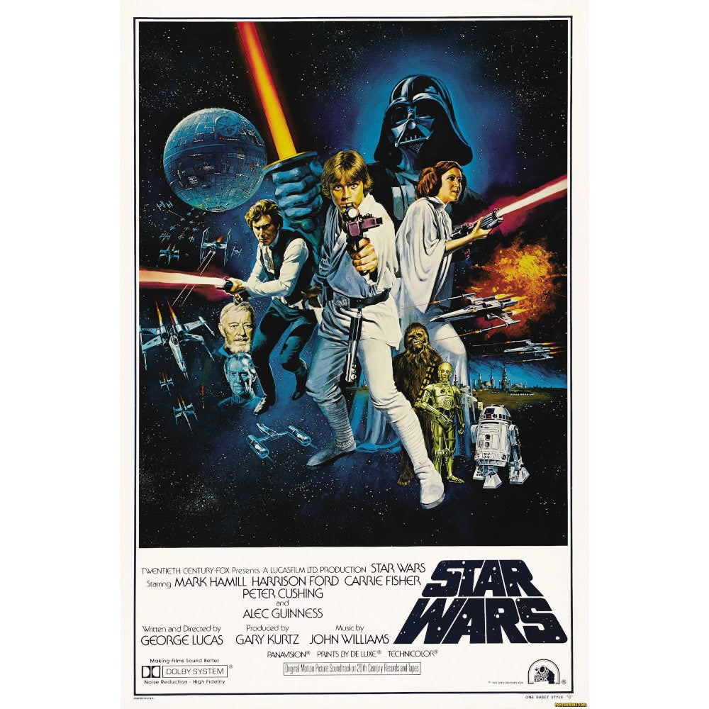 Star Wars Episodio IV Afiche Cuadro