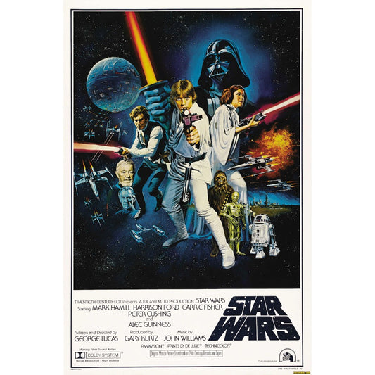 Star Wars Episodio IV Afiche Cuadro