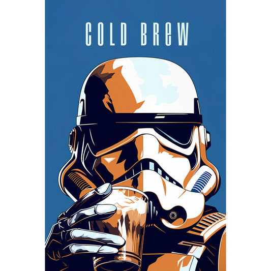 Star Wars Stormtrooper Cold Brew Afiche Cuadro