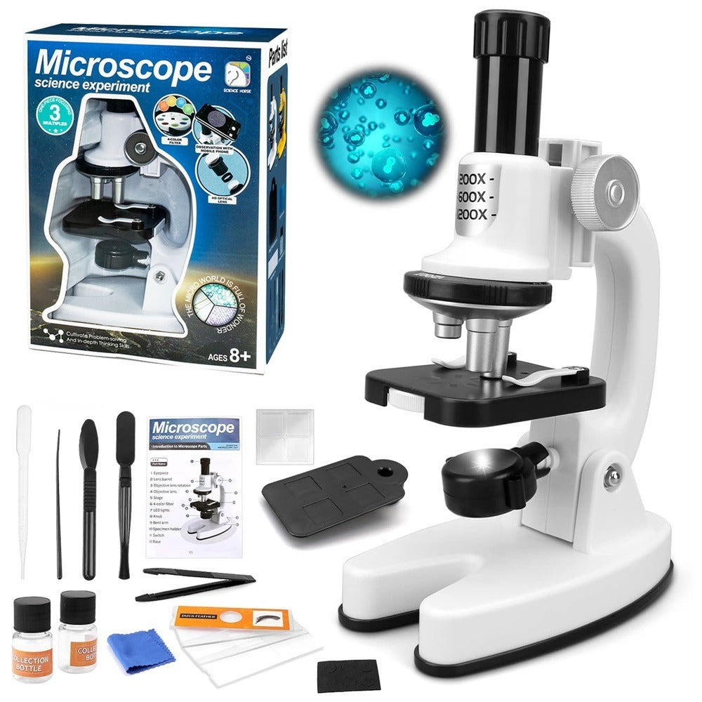 Microscopio Básico para Niños (Blanco)