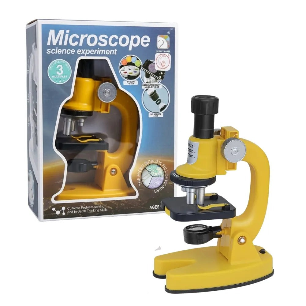 Microscopio Básico para Niños (Amarillo)