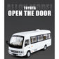 Toyota Coaster Minibus Blanco (Luces y Sonido) 1/24