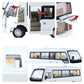 Toyota Coaster Minibus Blanco (Luces y Sonido) 1/24