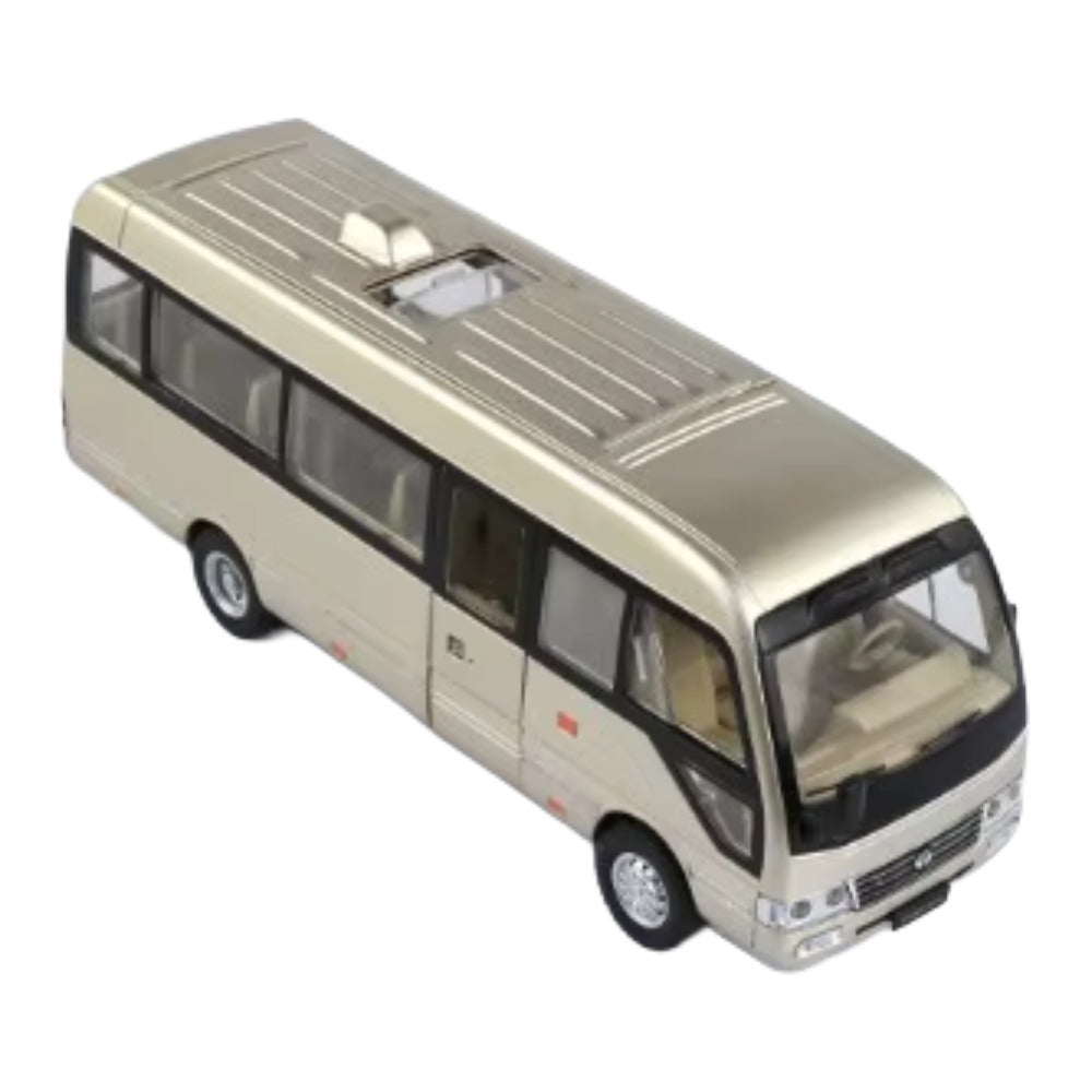 Toyota Coaster Minibus Dorado (Luces y Sonido) 1/24