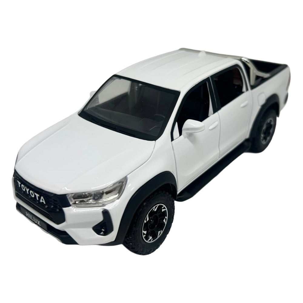 Toyota Hilux Pickup Blanco (Luces y Sonido) 1/18