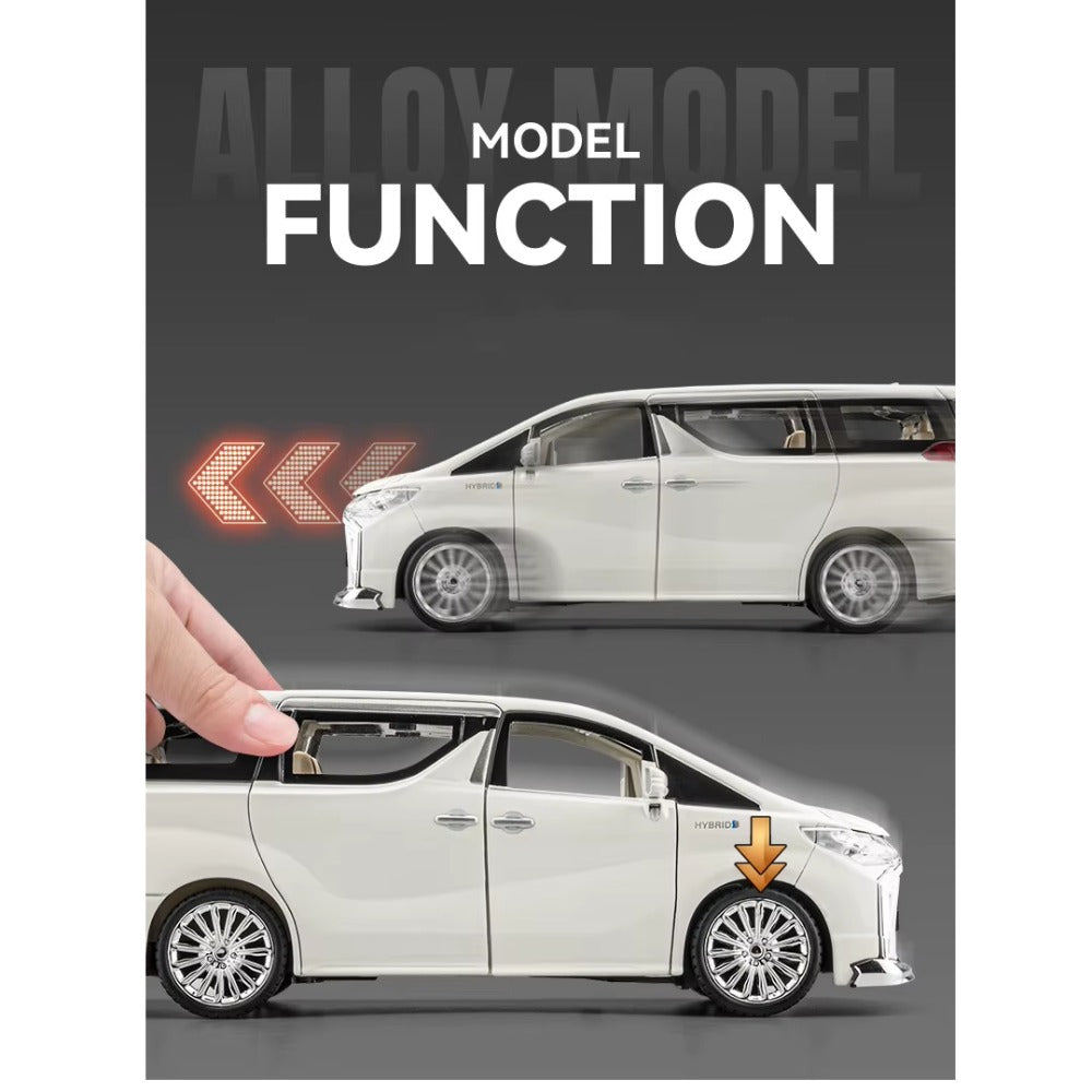 Toyota Alphard Blanco (Luces y Sonido) 1/24