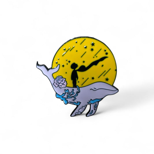 Pin Principito sobre ballena