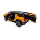 Hummer HEV SUV Naranja Luces y Sonido 1/32