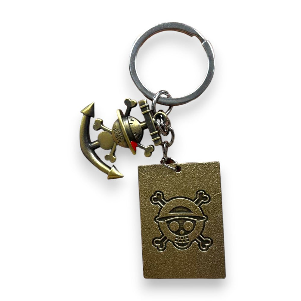 Llavero giratorio One Piece de Se busca Monkey D. Luffy