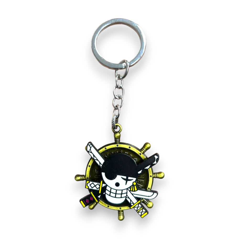 Llavero giratorio One Piece Calavera Zoro