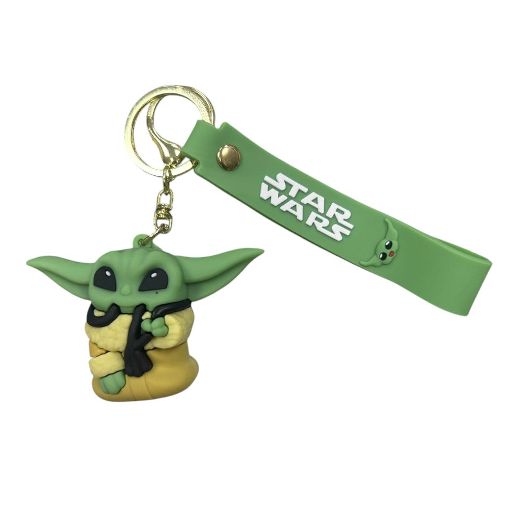 Llavero Baby Yoda Grogu Comiendo
