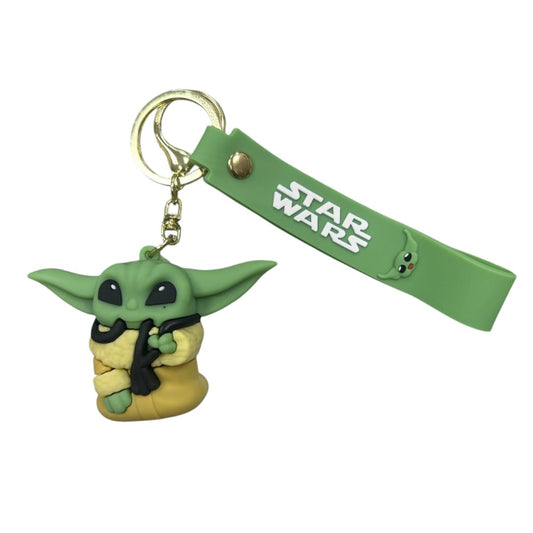 Llavero Baby Yoda Grogu Comiendo