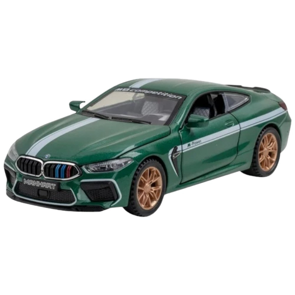 BMW M8 Verde Luces y Sonido 1/30