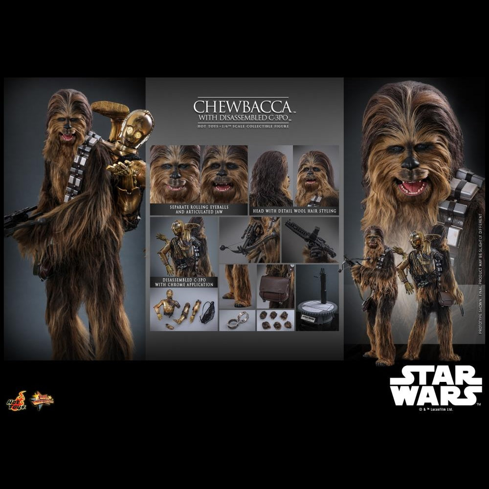 Star Wars: The Empire Strikes Back Chewbacca & Disassembled C-3PO 1/6