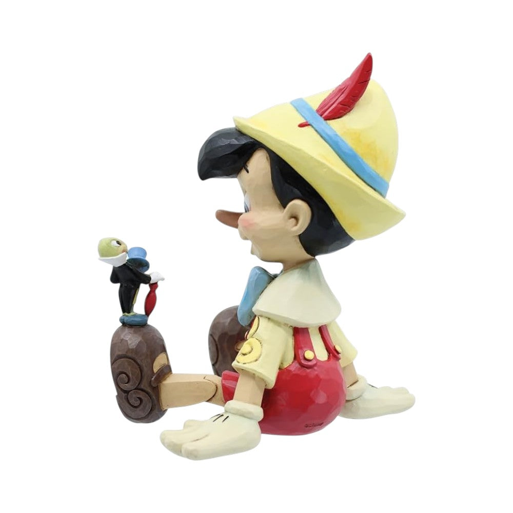 Disney Traditions: Pinocchio & Jiminy Sitting "Wishful and Wise"